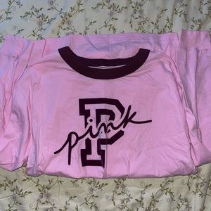 VS PINK Long Sleeve Campus Shirt